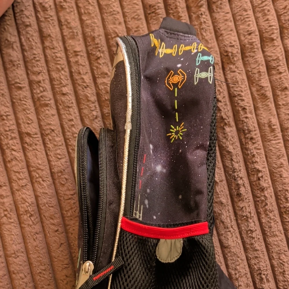Star Wars Black and Orange Backpack Throwback Retro Space Invaders